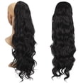 thumbnail image 1 of SHCKE Long Curly Ponytail Hair Extension 24” Drawstring Ponytail Comb Clip in Hair Extensions Synthetic Ponytail Hair Pieces for Women Black, 1 of 6