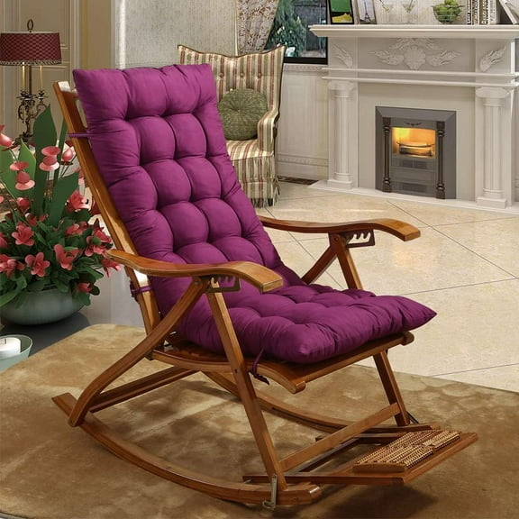 SHCKE Lounger Chair Cushions Outdoor Mattress Recliner Quilted Thick Padded Seat Cushion Outdoor Cushion Patio Recliner Chaise Lounge Pads ReplacementIndoor Floor Cushion 49"/61"