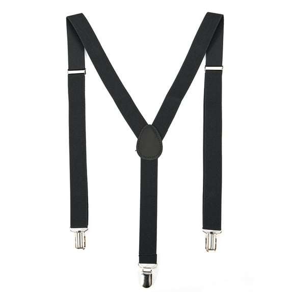 SHCKE Men's Adjustable Suspenders Y-Back Style Elastic Suspender with 3 Metal Clips