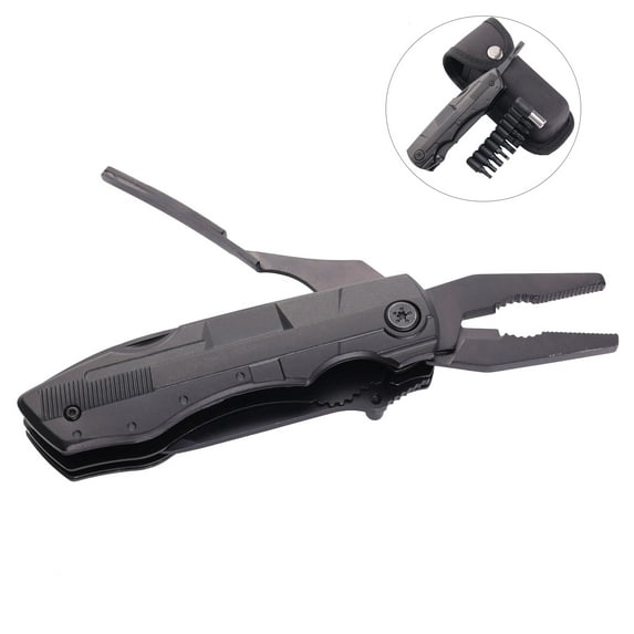 SHCKE Multitool Knife Pocket Knife Outdoor Folding Knife Pliers With Screw Batch Head Combination Repair Tool Pliers for Fathers Day Birthday Valentines Day