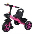thumbnail image 1 of SHCKE Non-Slip Handle Unisex Kids Tricycle, Rose Red, 24.4" x 29.5", 1 of 5
