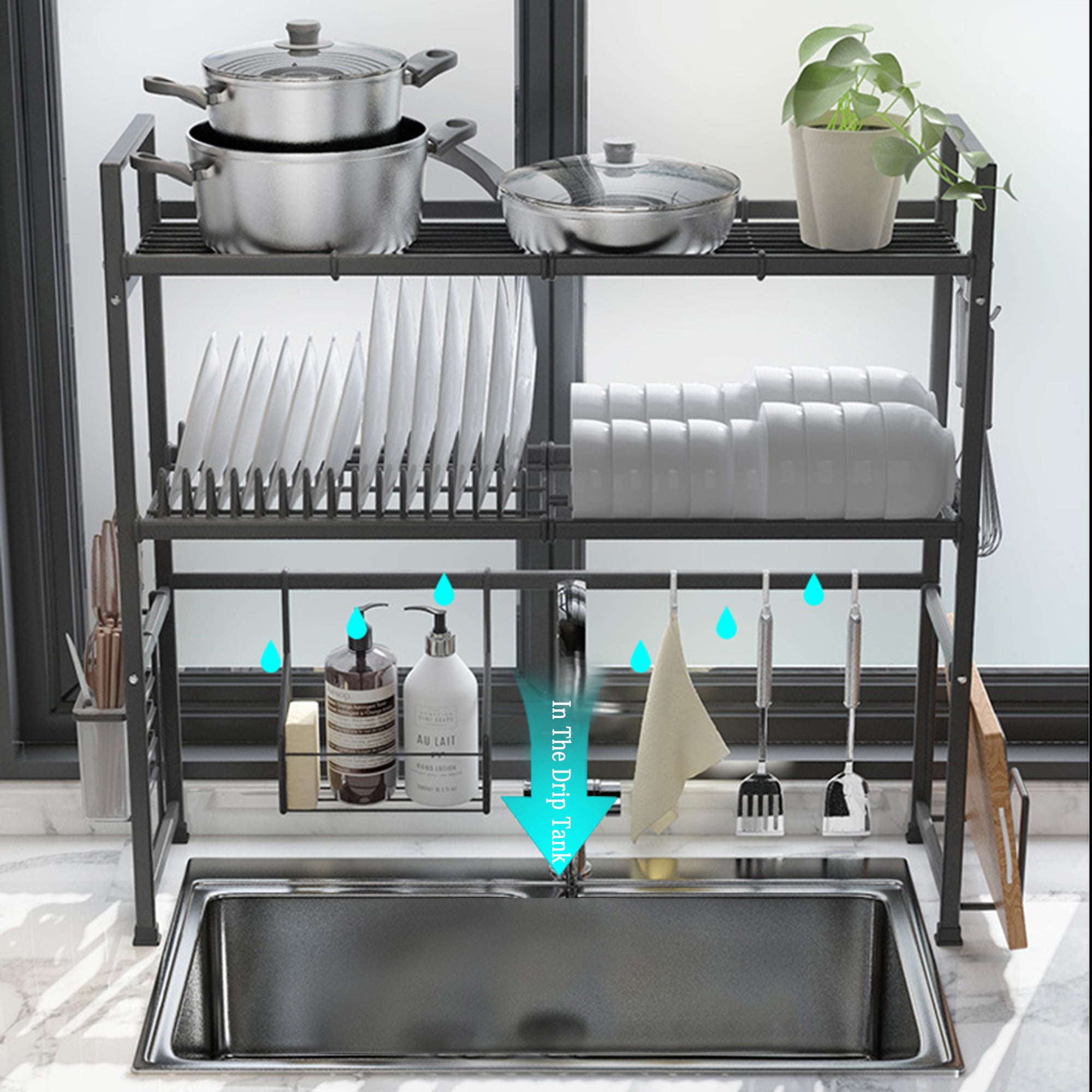 SHCKE Over The Sink Dish Drying Rack Small Over Egypt Ubuy