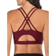 thumbnail image 1 of SHCKE Sexy Hollow Out Back Sports Bra for Women Cross Back Strappy Workout Yoga Tops Bra, 1 of 5