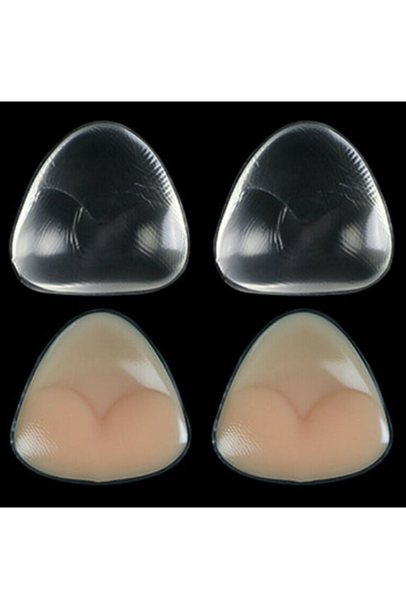 Silicone Gel Bra Inserts Pads 1 Pair Cleavage Enhancers Pads, Push Up Breast Cups Soft Comfortable More Lighter
