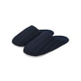 thumbnail image 1 of SHCKE Slippers for Men Indoor Outdoor Slip On Shoes Winter Warm Slippers Memory Foam Slippers Cozy Bedroom Slippers Navy Blue, 1 of 7