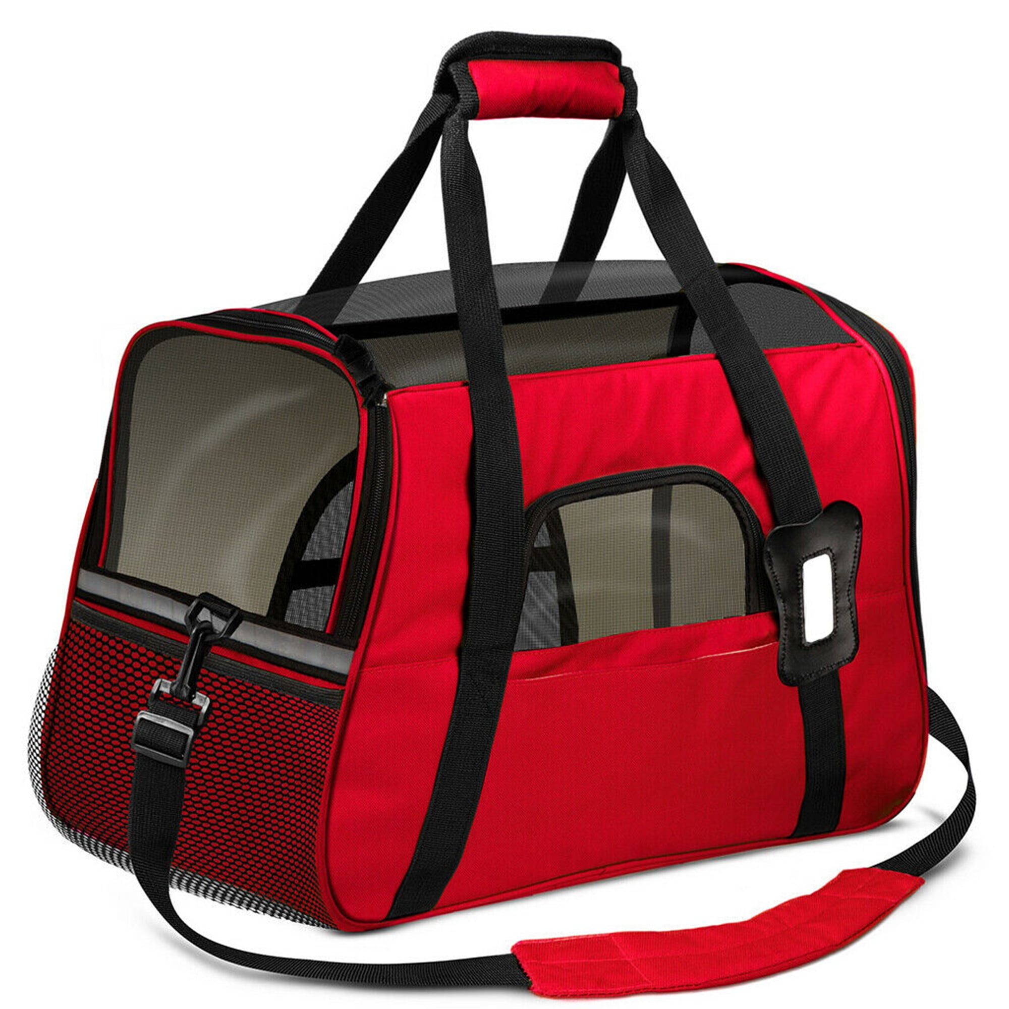 SHCKE Soft Sided Pet Travel Carrier Airline Approved Dog Cat Carrier for Medium Puppy and Cats