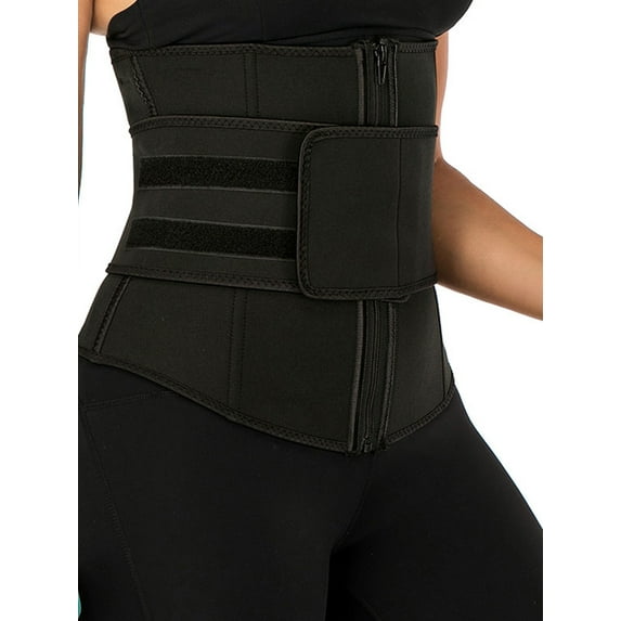 SHCKE Waist Trimmer Belt Sweat Wrap Tummy Toner Low Back Support Abdominal Trainer