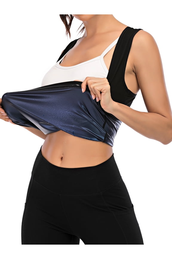 Women Compression Shirts Slimming Body Shaper Vest Workout Tank Top Sauna Sweat Body Shaper Workout Shirt