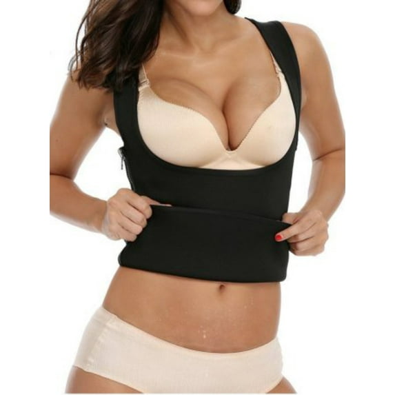 SHCKE Women Compression Shirts Slimming Body Shapewear Vest Workout Tank Top Sauna Sweat Body Shaper Workout Shirt