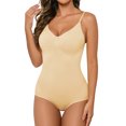 thumbnail image 1 of SHCKE Women One piece Bodysuit Tummy Control Panties Sleeveless Tops V-Neck Camisole Tank Top V Neck Jumpsuit Tummy Control Body Shaper, 1 of 8