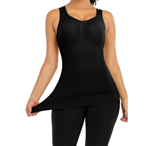 SHCKE Women Tummy Control Camisole Shapewear with Built in Bra Body Shaper