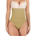 thumbnail image 1 of SHCKE Women's Butt Lifter Shapewear Tummy Control Thong High-Waist Cincher Panties Seamless Thong Shapewear Slimmer Underwear Apricot, 1 of 6