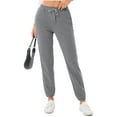 thumbnail image 1 of SHCKE Women's High Waisted Thermal Joggers Pants Home Casual Pants Thermal Sweatpants with Adjustable Drawstring, Women's Pants Fitness Sweatpants, 9 Colors, 1 of 8