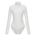 thumbnail image 1 of SHCKE Women's Short / Long-Sleeve Bodysuit Tops Slim Fit Stretchy Bodysuit Jumpsuits, 1 of 6