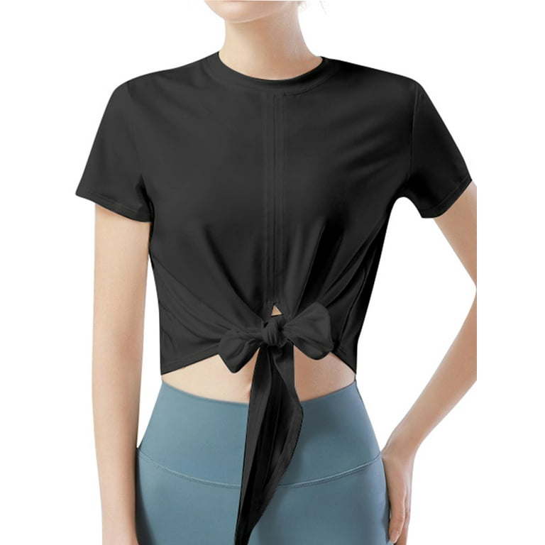 Knot front workout top sale