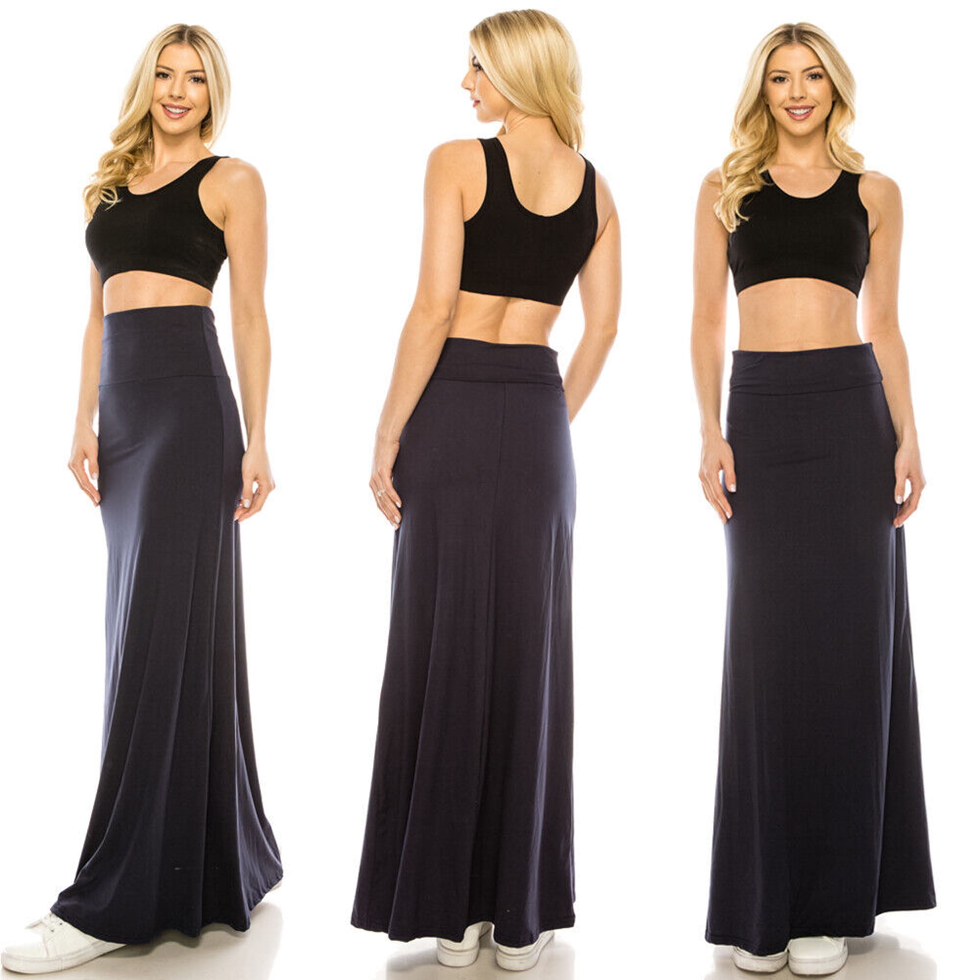 NORDISK■Women flare skirt ■送料込 SHCKE Women's Solid Floor Length Flare Long Maxi Lounge
