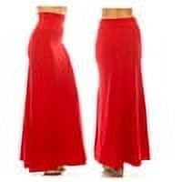 SHCKE Women's Solid Floor Length Flare Long Maxi Lounge Skirt Plus Size Maxi Skirts Women's Maxi Skirt High Waisted Fold Over Elastic Waistband Long Skirts