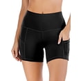 thumbnail image 1 of SHCKE Yoga Women's Biker Shorts Workout Naked Feeling Athletic Yoga Shorts Tights with Side Pockets, 1 of 6