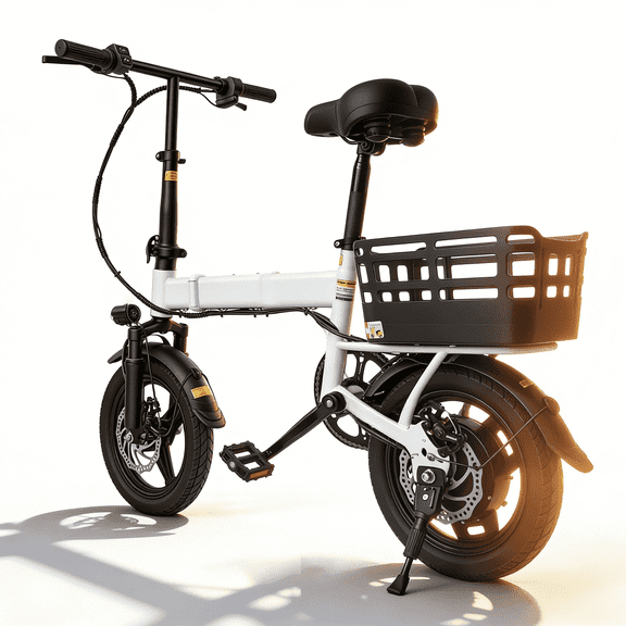 SHCNTEKU 14IN Folding Ebike 500W Peak Motor Removable Battery 25 Miles 20mph Electric bicycles for Adults Teens,UL 2849