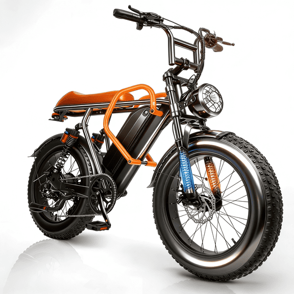 SHCNTEKU All Terrain 749W high performance motor Mountain Ebike, 48V 15Ah 20IN fat tires electric bicycles for Adults Teens,UL 2849
