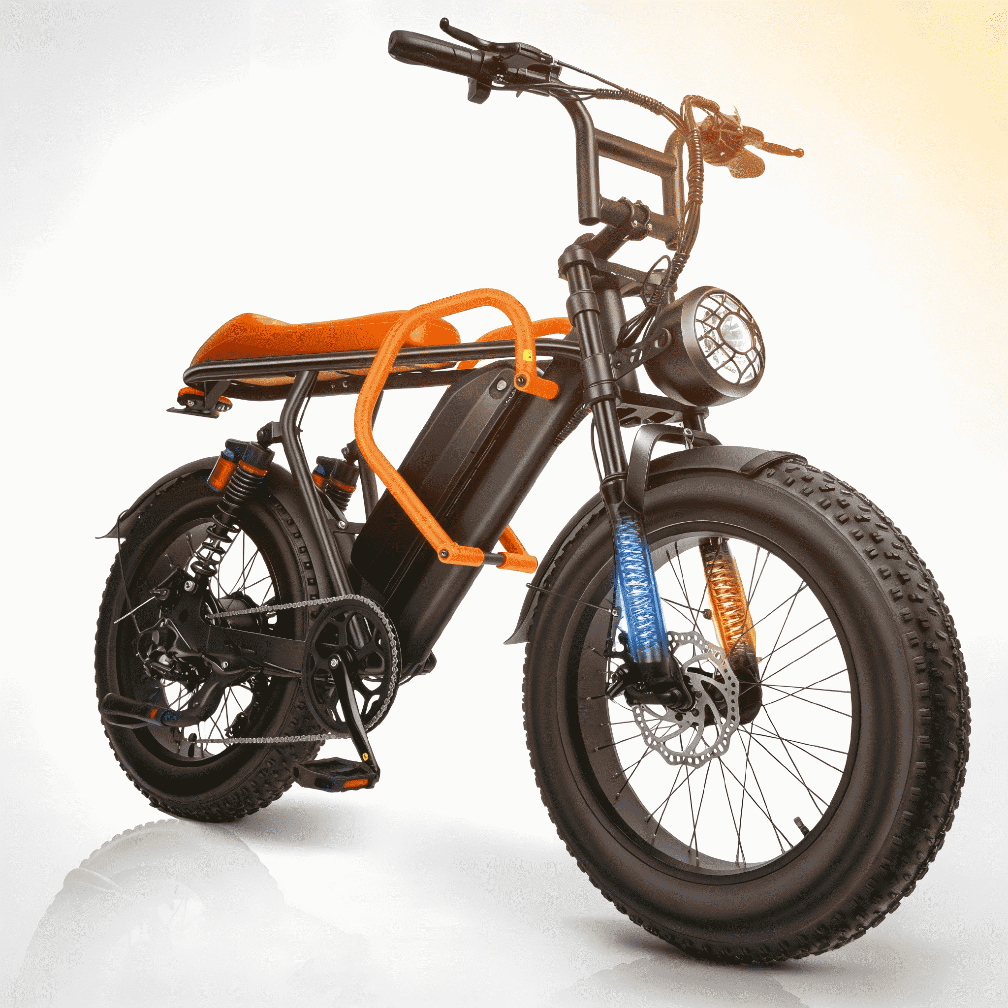SHCNTEKU Mountain Ebike, All Terrain 1000W motor, 20IN fat tires ,high performance 48V battery, 30MPH electric bicycle for Adults Teens,UL2849