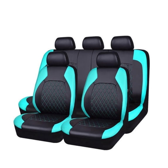 SHDNCYQ Car Seat Covers Full Set for BMW 4 Series F32 Coupe 2014 2015 2016 2017 2018 2019 2021,Front Rear Seat Protectors,Two-Tone Leather Splicing,High Elasticity Foam