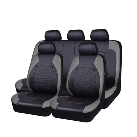 SHDNCYQ Car Seat Covers Full Set for BMW 4 Series F32 Coupe 2014 2015 2016 2017 2018 2019 2021,Front Rear Seat Protectors,Two-Tone Leather Splicing,High Elasticity Foam
