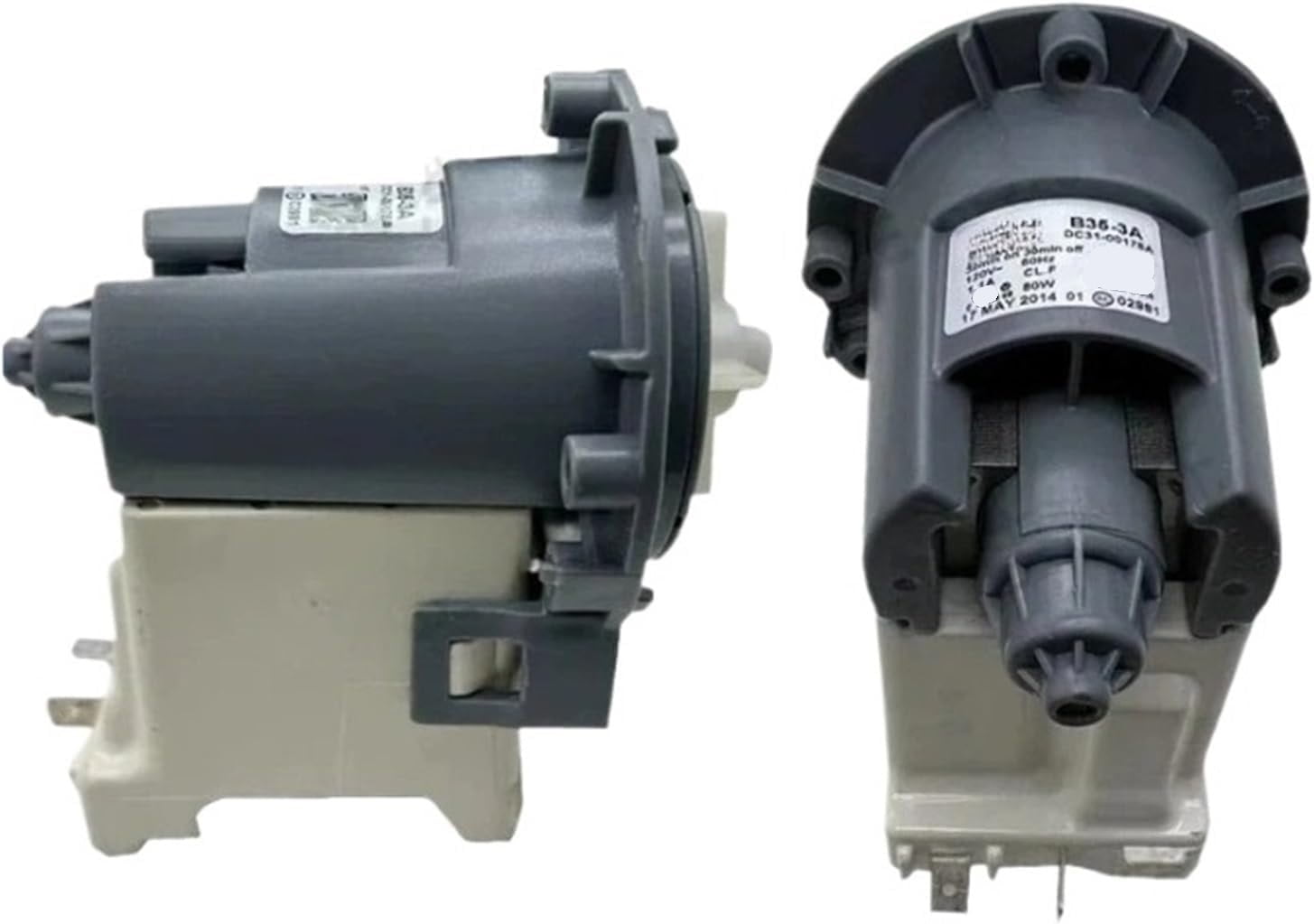 SHDNCYQ Drain Water Pump Assembly Compatible for Samsung Washing Machine B35-3A DC31-00178A 120V 60Hz 80W Drainage Motor Washer Parts