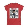 thumbnail image 1 of SHE IS ALL Woman - womens's Softstyle Tee, 1 of 24