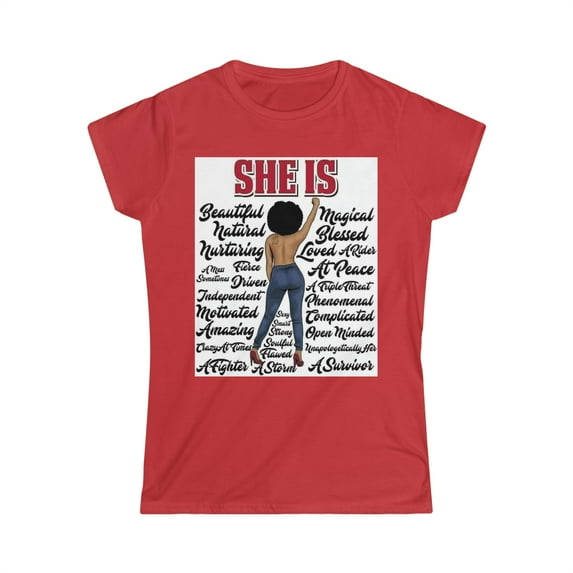 SHE IS ALL Woman - womens's Softstyle Tee