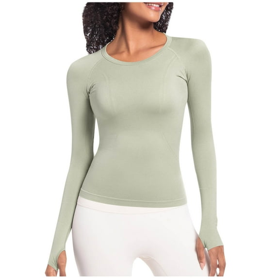 SHE IS My Items Long Sleeve T Shirts for Women Casual Womens Long Sleeve Tops Womens Blouses Dressy Casual Plus Size Workout Tops for Women Loose Fit