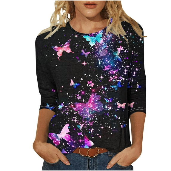 SHE IS My Items V Neck T Shirts for Women Plus Size Flowy Tops for Women Cropped White Blouse for Women V Neck Graphic Tees for Women Crop Top