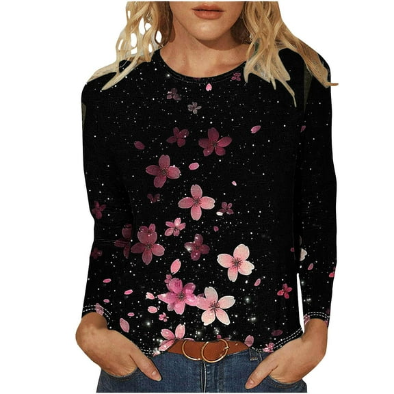 SHE IS My Items White Tshirts for Women Crop Womens Tops Black Trendy Womens Long Sleeve Blouses Fitted Active Tops for Women Plus Size