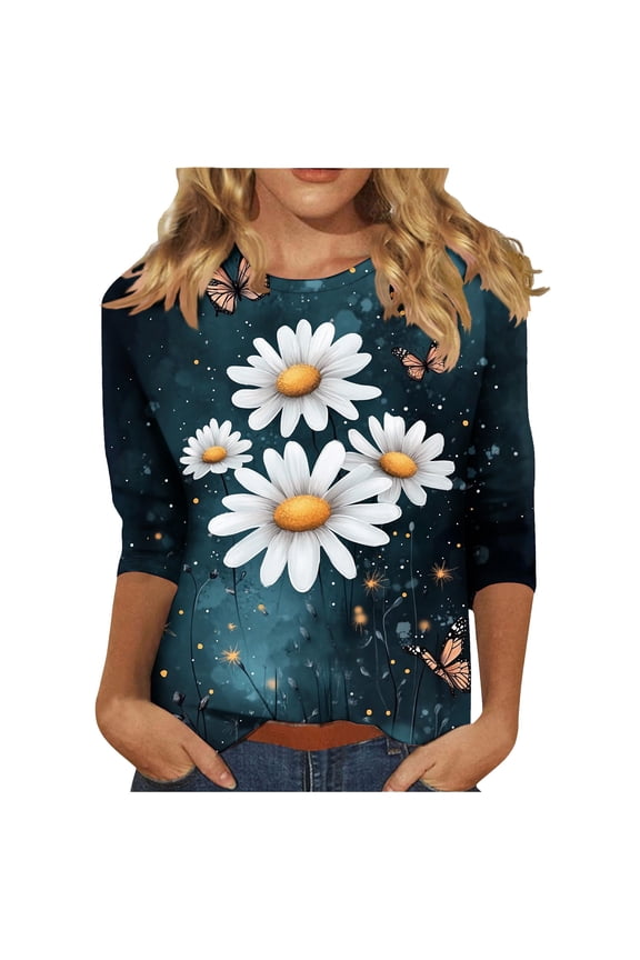 My Items Women Shirts Long Sleeve Crop Knit Pullover Tops for Women Plus Size Blouses for Women Dressy Floral Crop Tops for Women 2025