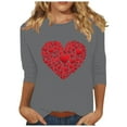 thumbnail image 1 of SHE IS My Items Womens Long Sleeve V Neck T Shirts Graphic New Womens Tops 2025 Casual Blouses for Women Fall Plus Size Tunic Tops for Women Cotton, 1 of 3