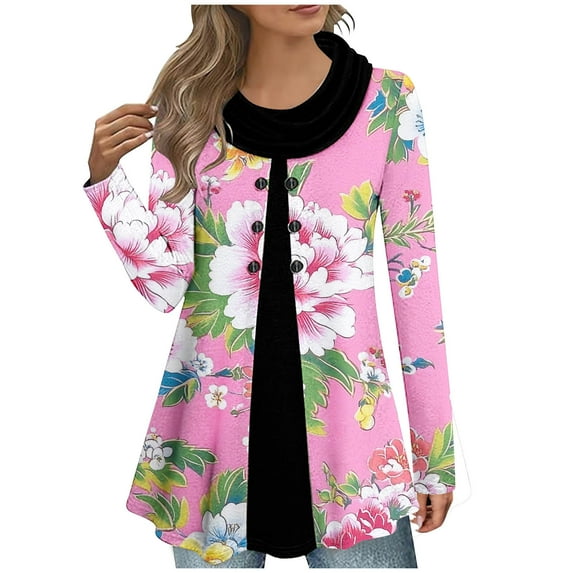 SHE IS My Orders past Orders Fall T Shirts for Women Womens Tops Black Casual Long Sleeve Blouses for Women Dressy Womens Tunic Tops