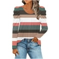 thumbnail image 1 of SHE IS My Orders past Orders Plus Shirts for Women Sexy Womens Fall Tops 3/4 Length Sleeve Womens Tops Womens Tunic Tops 3/4 Sleeve Loose Fit, 1 of 4