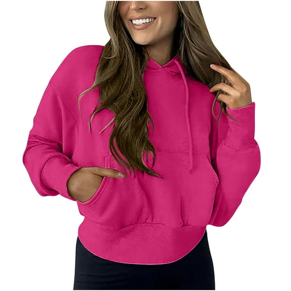 SHE IS Oversized Sweatshirt for Women Cropped Hoodies for Women Zip up Loose Pullover Tops for Women Crew Neck Tops for Women Loose My Orders Placed