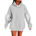 thumbnail image 1 of SHE IS Womens Sweatshirts No Hood Plus Size Hoodies for Women Cotton Womens Pullover Tops New Womens Tops 2025 My Orders Placed, 1 of 2