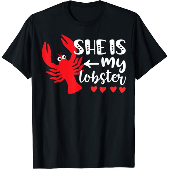 SHE Is My Lobster Matching Couples T-Shirt