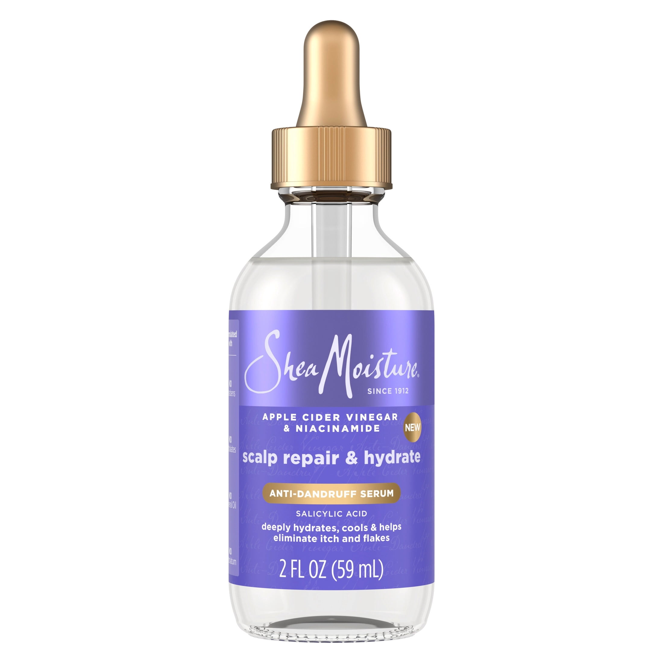 SheaMoisture Scalp Repair & Hydrate Anti-Dandruff Serum With Salicylic Acid and Scalp Repair Technology Deeply Hydrates and Improves Scalp Health as it Reduces Flakes and Itch, 2 fl oz