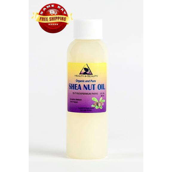 SHEA NUT OIL ORGANIC AFRICAN KARITE OIL CARRIER COLD PRESSED 100% PURE 2 OZ