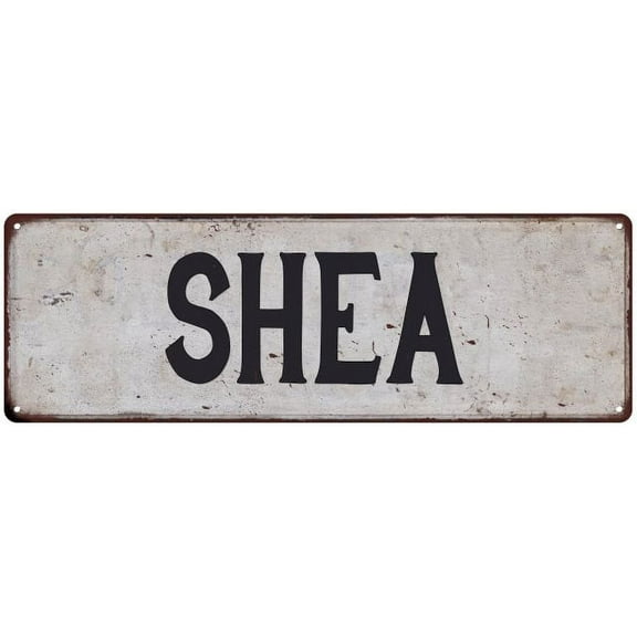 SHEA Vintage Look Rustic Chic Metal Sign 8x24 108240036148