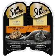 SHEBA Perfect Portions Roasted Chicken Entree Wet Cat Food, 1.32 oz Trays