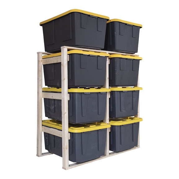SHEDorize Tote Rack - Holds Six 27 Gallon Totes (Totes NOT Included)