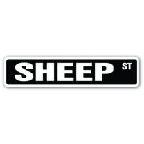 SHEEP Street Sign Childrens Name Room Sign | Indoor/Outdoor |  30" Wide