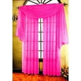 thumbnail image 1 of SHEER VOILE 216" LONG WINDOW SWAG SCARF, BRIGHT ROSE, 1 of 1