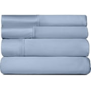 SHEEX Active Comfort Anti-Wrinkle Cooling Sheets, King/Cal King, Blue Sky Oeko-TEX  Certified, Moisture-Wicking, Deep Pocket, Breathable, Cooling Sheets for Hot Sleepers, Ultra-Soft Fabric