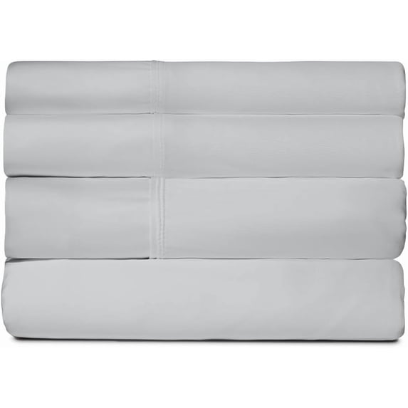 SHEEX Active Comfort Anti-Wrinkle Cooling Sheets, King/Cal,Silver Cloud Oeko-TEX® Certified, Moisture-Wicking, Deep Pocket, Breathable, Cooling Sheets for Hot Sleepers, Ultra-Soft Fabric