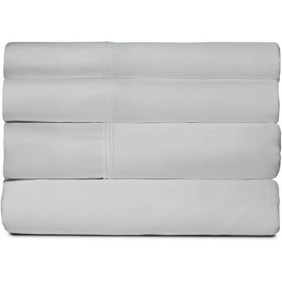 SHEEX Active Comfort Anti-Wrinkle Cooling Sheets, King/Cal,Silver Cloud Oeko-TEX® Certified, Moisture-Wicking, Deep Pocket, Breathable, Cooling Sheets for Hot Sleepers, Ultra-Soft Fabric